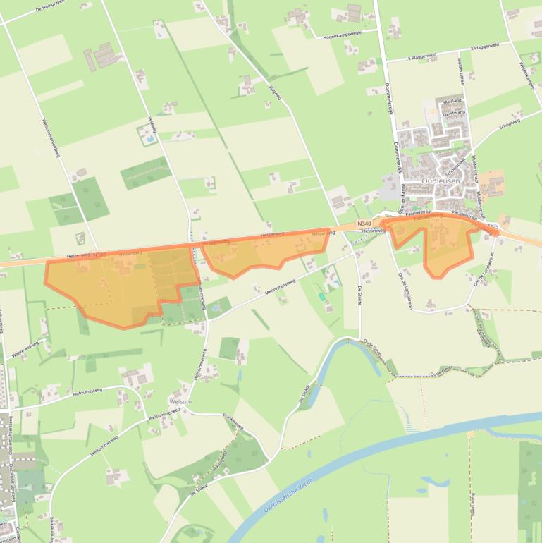 Kaart van postcodegebied 7722SP.