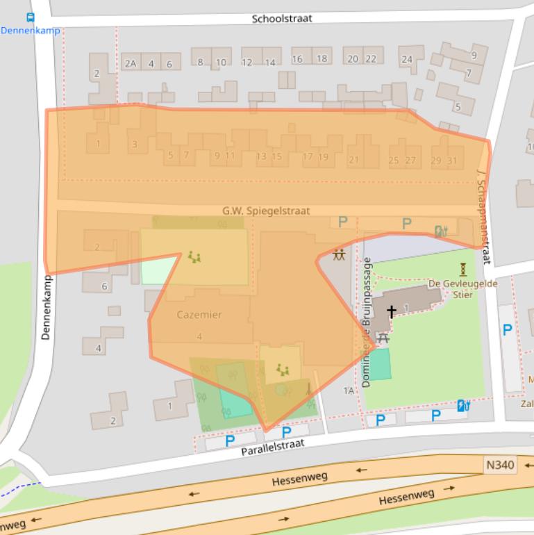 Kaart van postcodegebied 7722ST.
