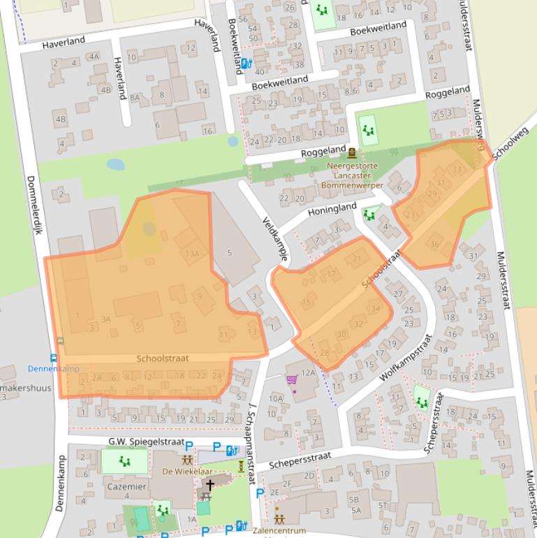 Kaart van postcodegebied 7722SZ.