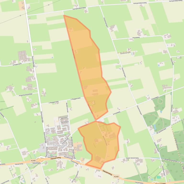 Kaart van postcodegebied 7722TK.