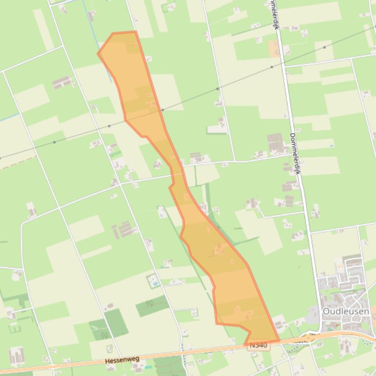 Kaart van postcodegebied 7722TX.