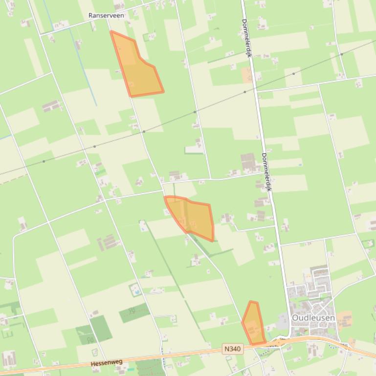 Kaart van postcodegebied 7722TZ.