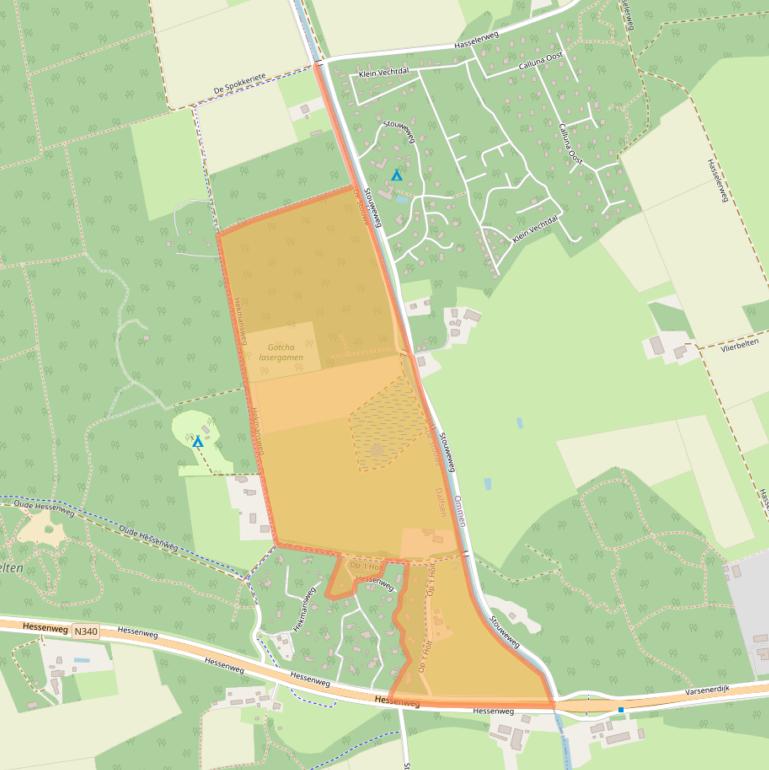 Kaart van postcodegebied 7722VR.