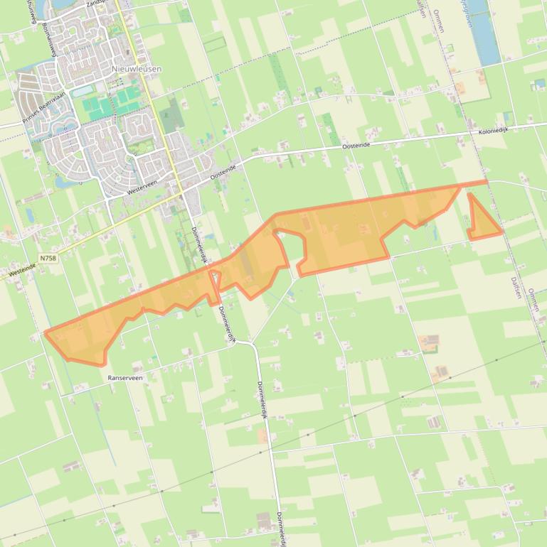 Kaart van postcodegebied 7722WK.