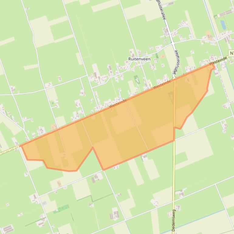 Kaart van postcodegebied 7722XC.