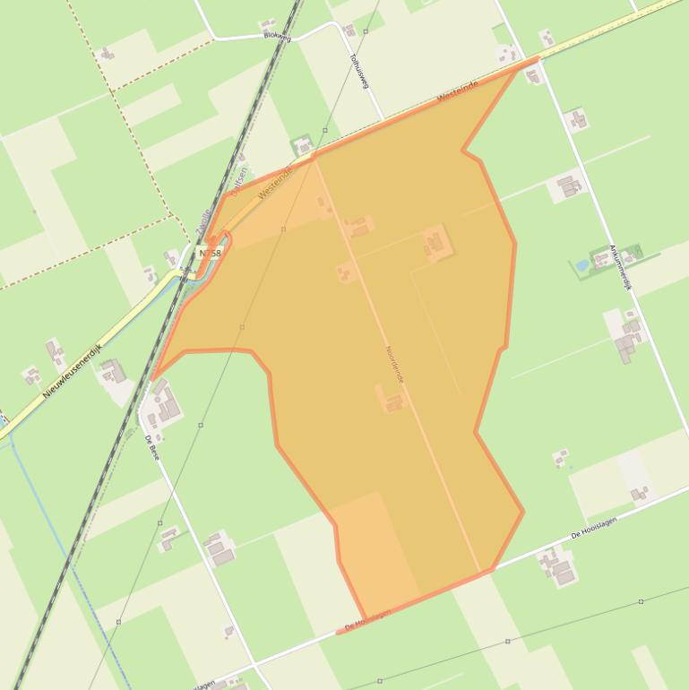 Kaart van postcodegebied 7722XG.