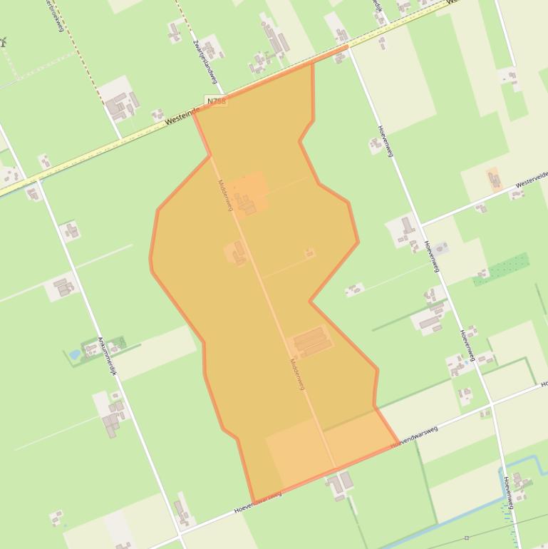 Kaart van postcodegebied 7722XK.