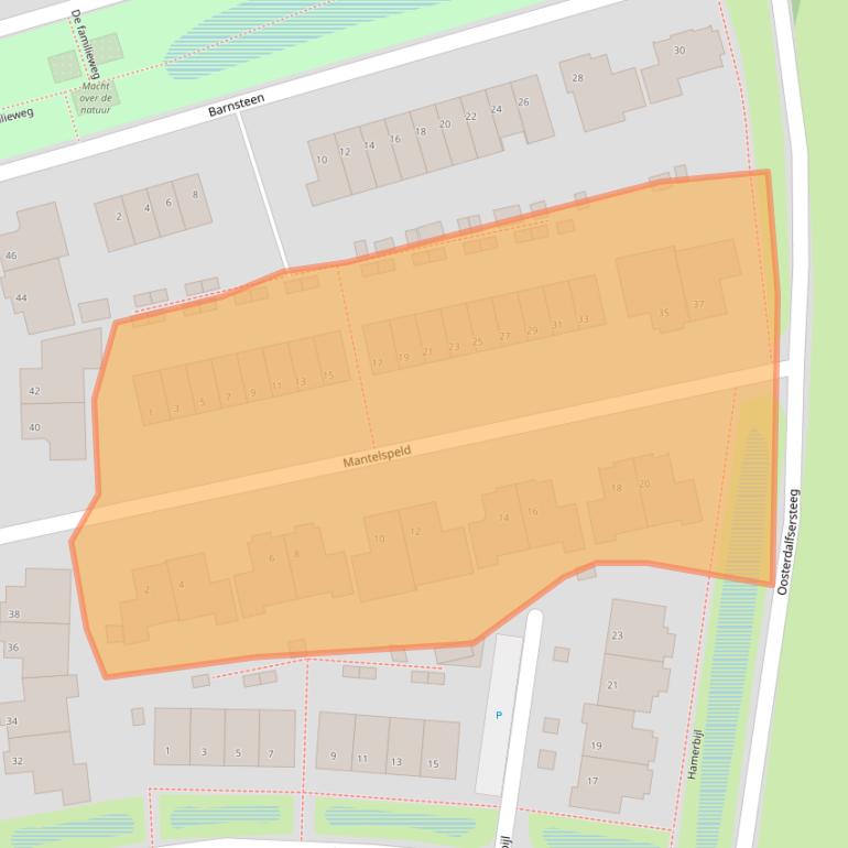 Kaart van postcodegebied 7722ZG.
