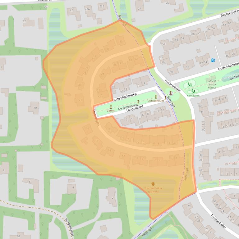 Kaart van postcodegebied 7722ZH.