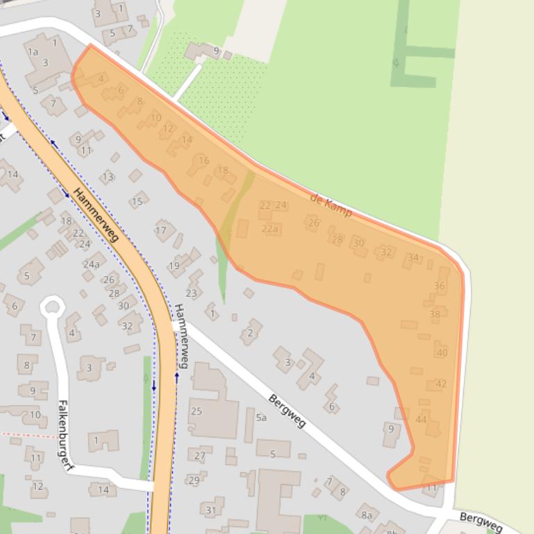 Kaart van postcodegebied 7731AA.