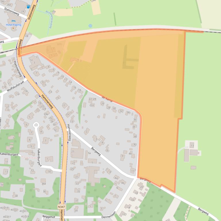 Kaart van postcodegebied 7731AB.