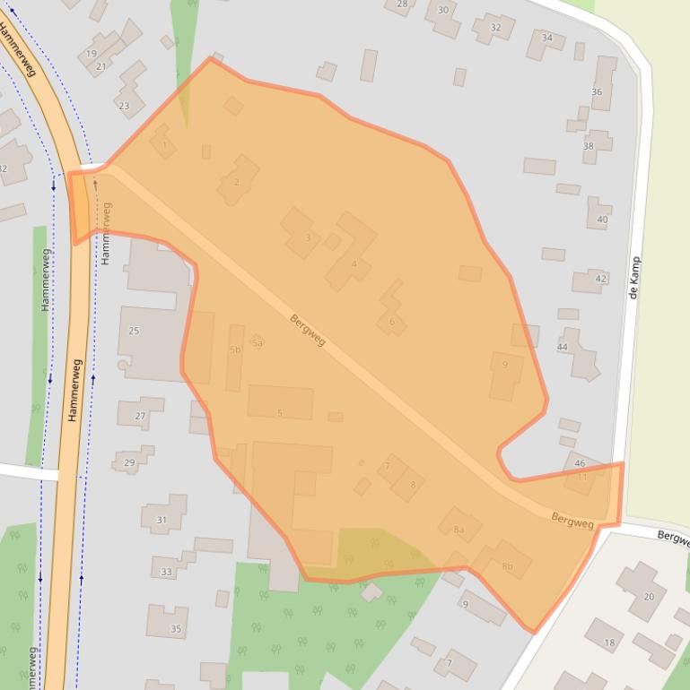 Kaart van postcodegebied 7731AC.