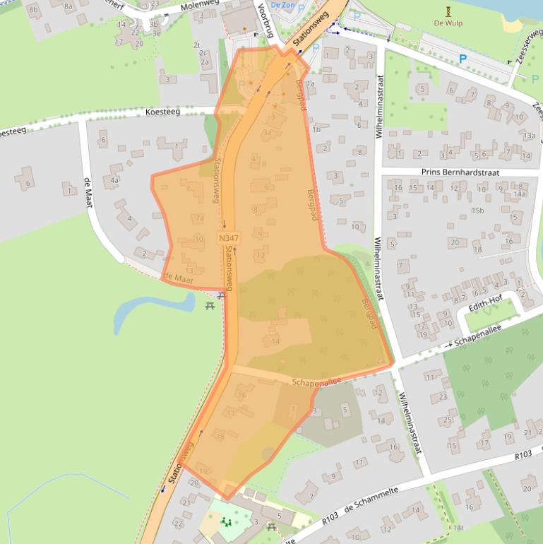 Kaart van postcodegebied 7731AW.