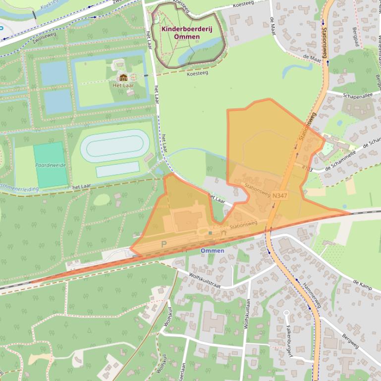 Kaart van postcodegebied 7731AX.