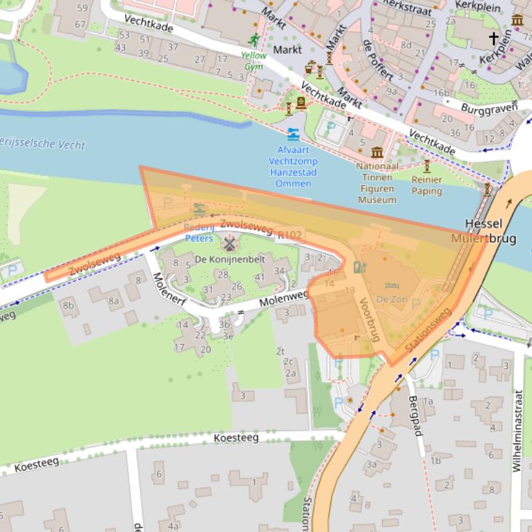 Kaart van postcodegebied 7731BB.