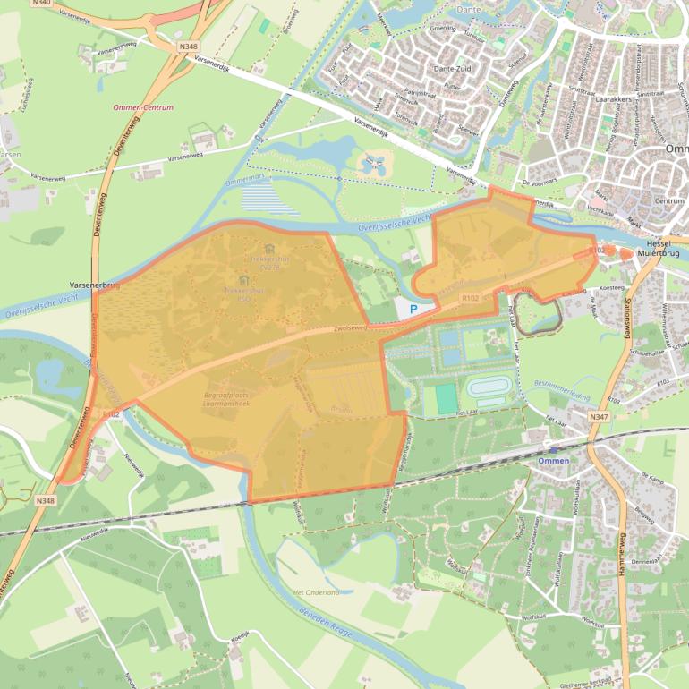 Kaart van postcodegebied 7731BC.