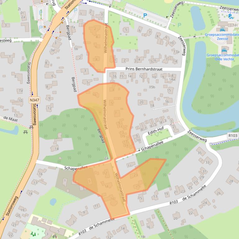 Kaart van postcodegebied 7731BH.