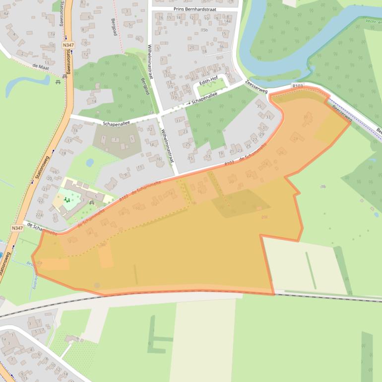 Kaart van postcodegebied 7731BM.