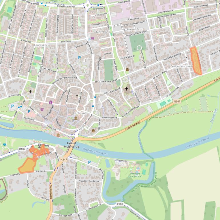 Kaart van postcodegebied 7731BV.