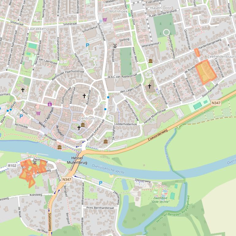 Kaart van postcodegebied 7731BZ.