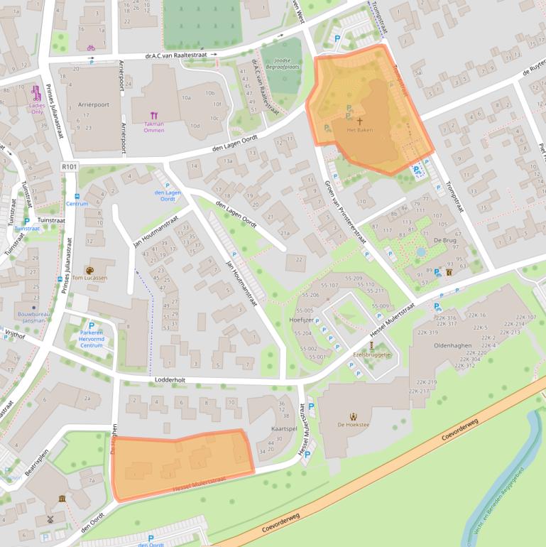 Kaart van postcodegebied 7731CK.