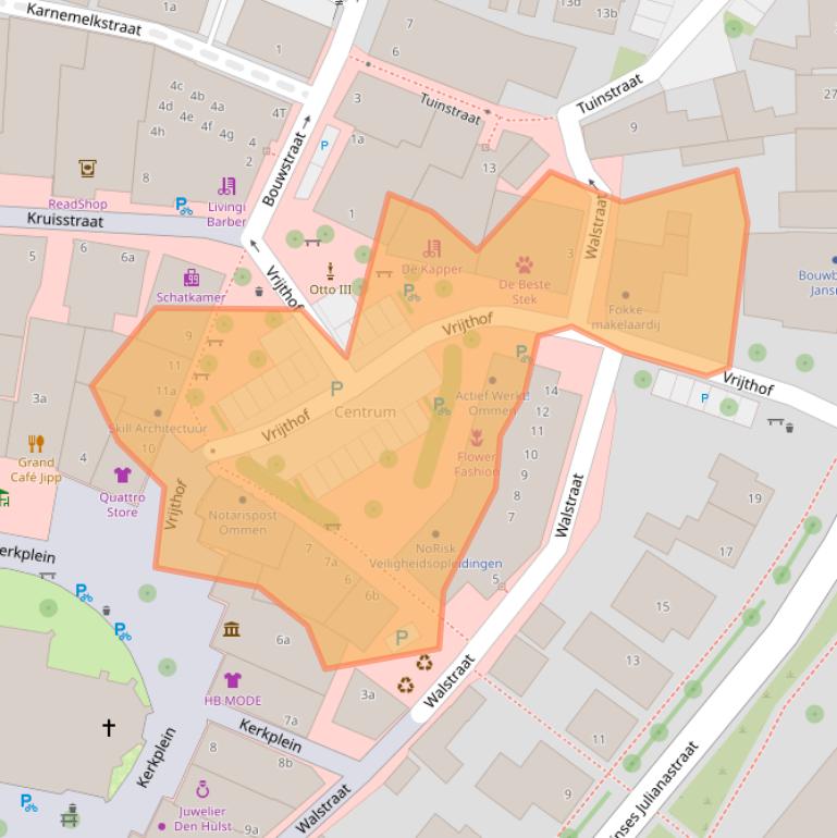 Kaart van postcodegebied 7731CN.