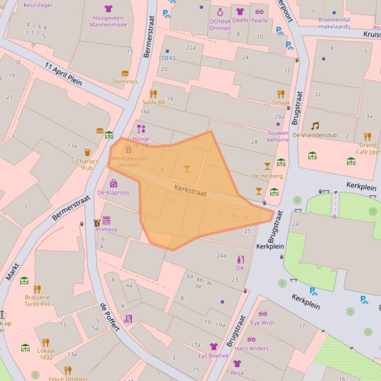 Kaart van postcodegebied 7731CX.