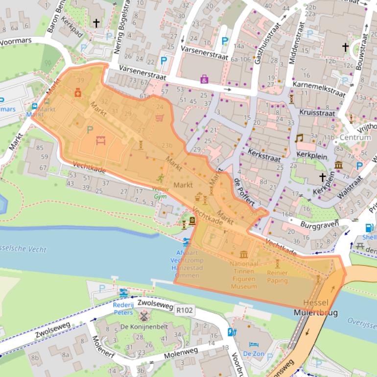 Kaart van postcodegebied 7731DB.