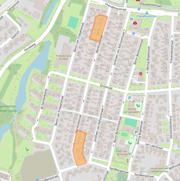 Kaart van postcodegebied 7731DW.