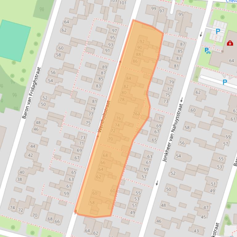 Kaart van postcodegebied 7731DZ.