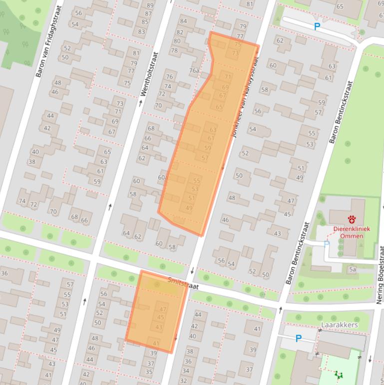 Kaart van postcodegebied 7731EB.