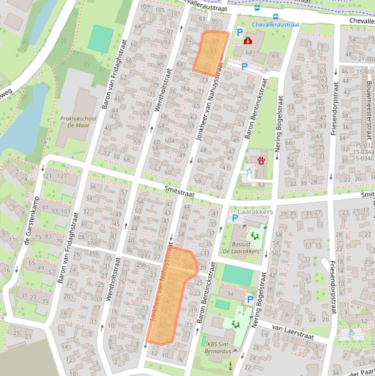 Kaart van postcodegebied 7731EC.