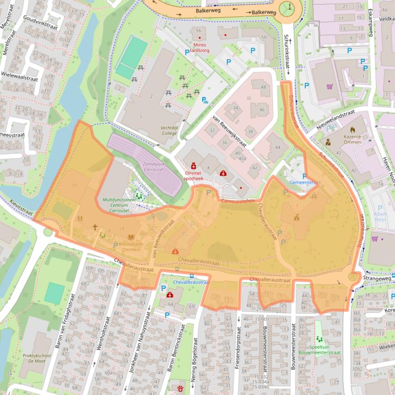 Kaart van postcodegebied 7731EE.