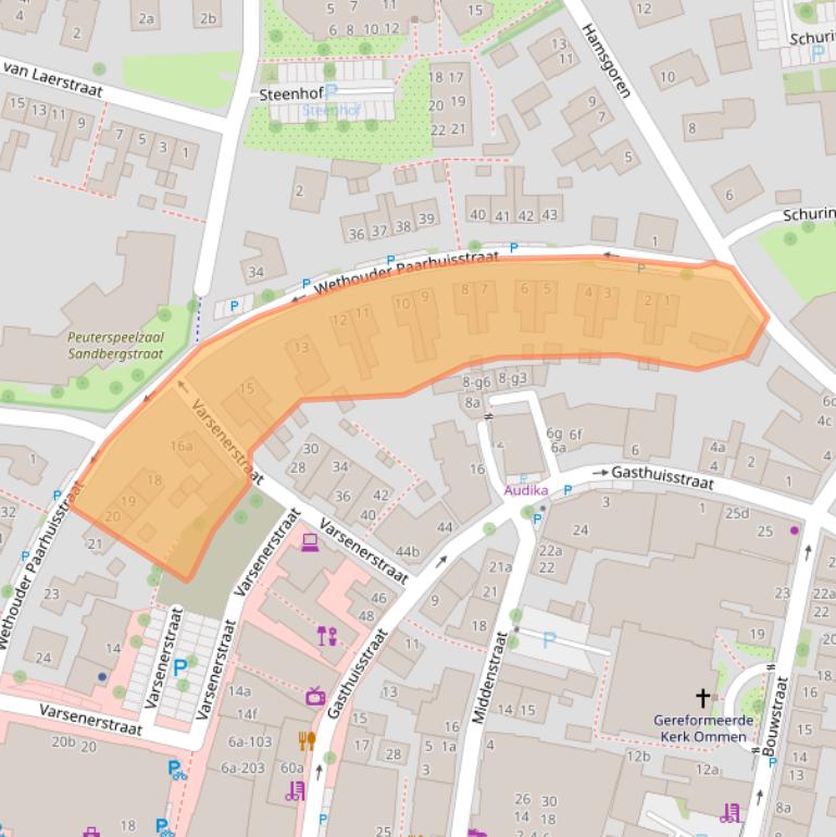 Kaart van postcodegebied 7731EP.