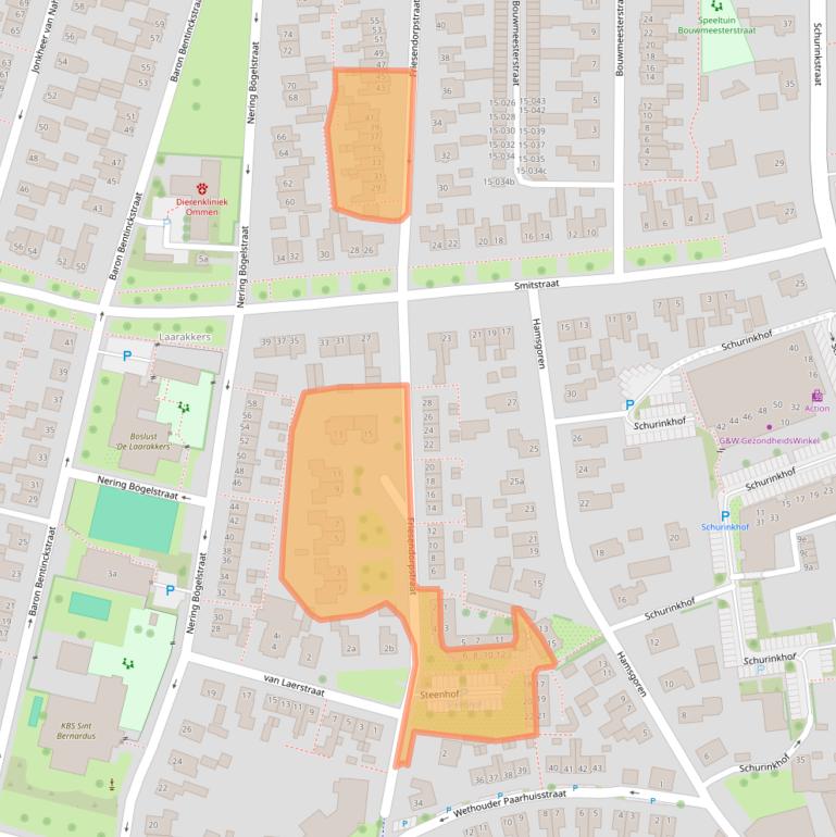 Kaart van postcodegebied 7731ET.