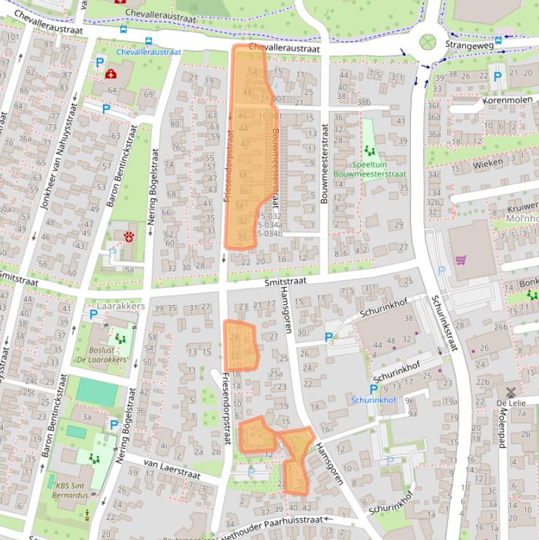 Kaart van postcodegebied 7731EW.