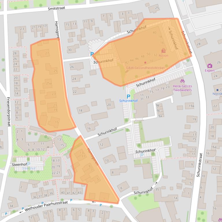 Kaart van postcodegebied 7731EX.