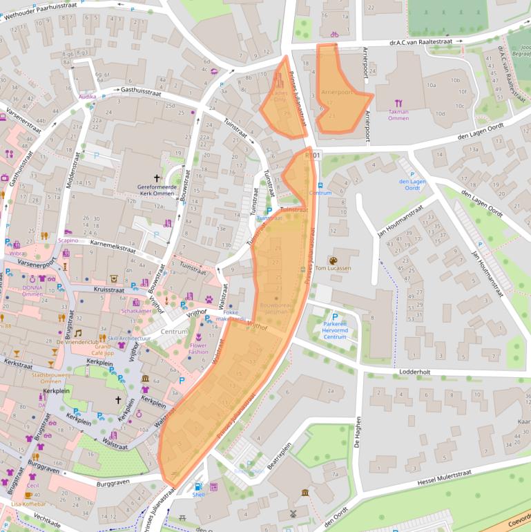 Kaart van postcodegebied 7731GG.