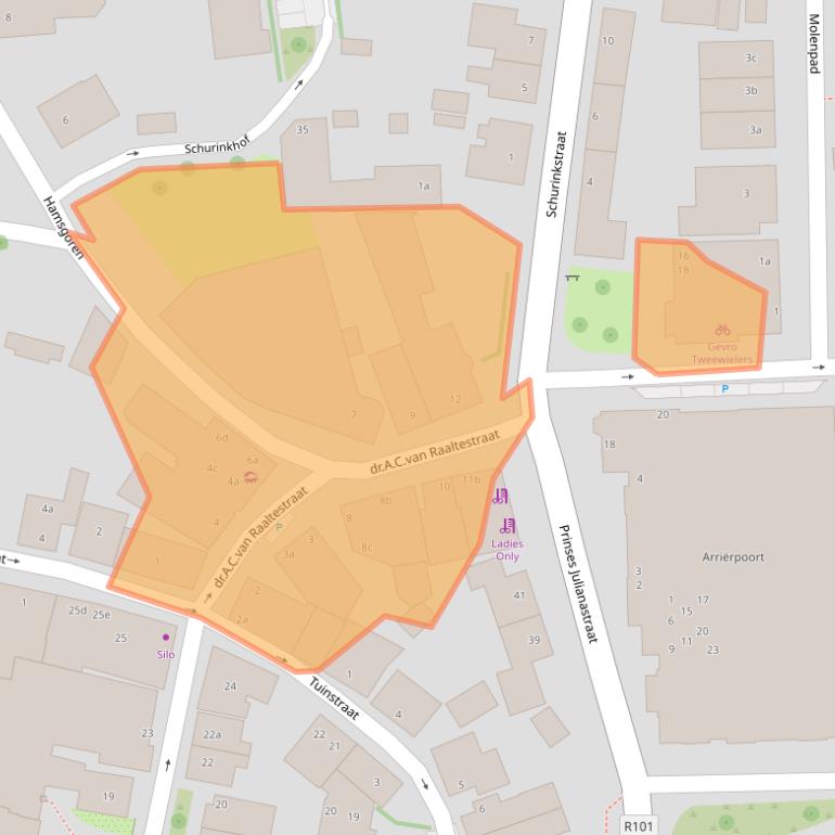 Kaart van postcodegebied 7731GN.