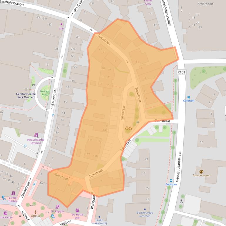 Kaart van postcodegebied 7731GR.