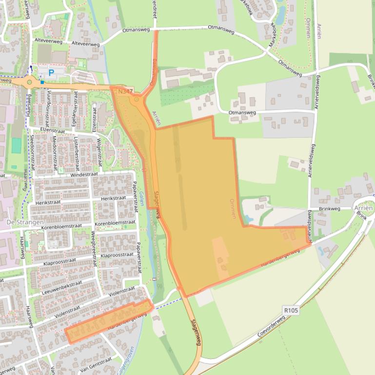 Kaart van postcodegebied 7731HC.