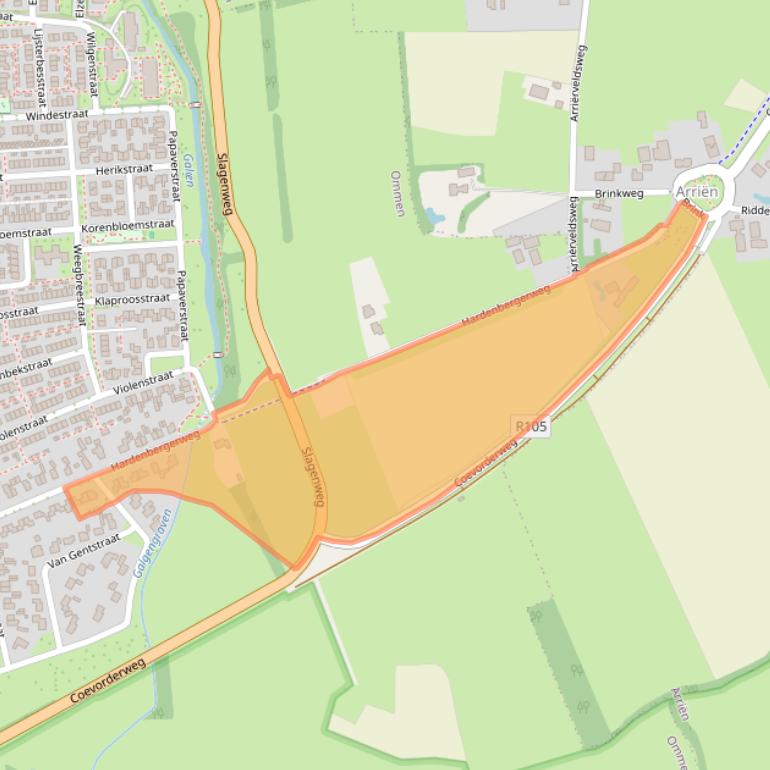 Kaart van postcodegebied 7731HG.