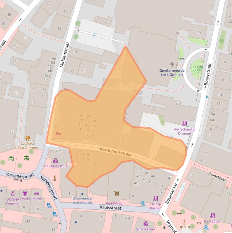 Kaart van postcodegebied 7731JB.