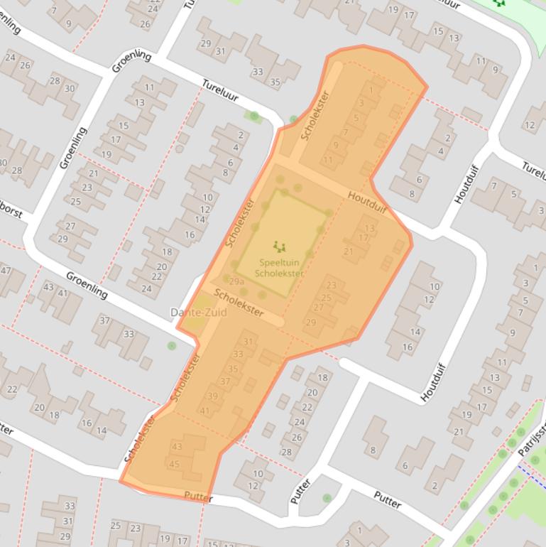 Kaart van postcodegebied 7731KM.