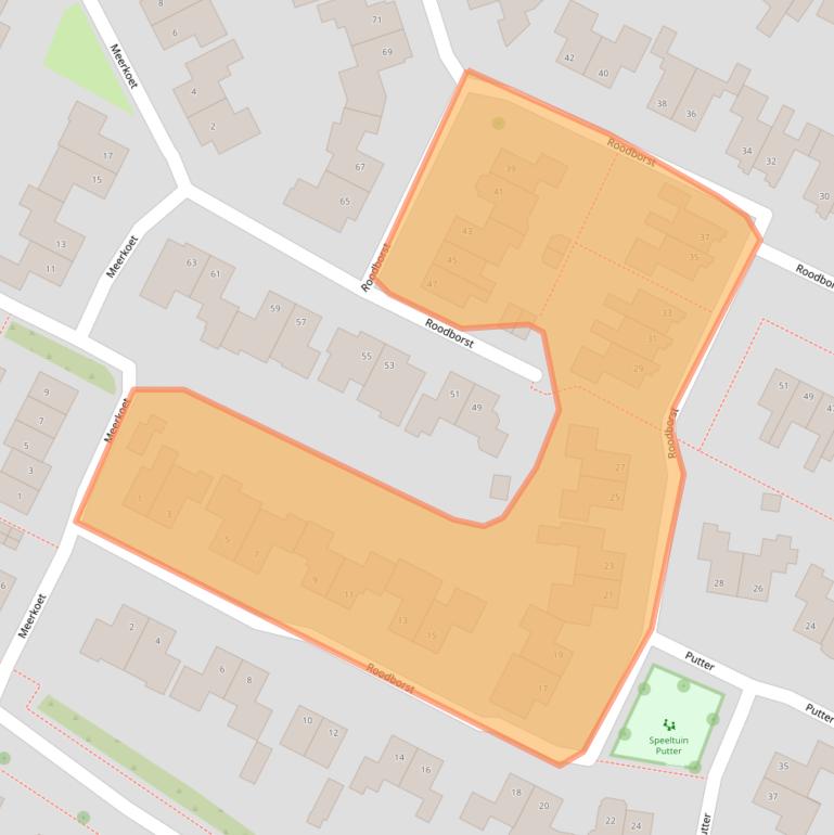 Kaart van postcodegebied 7731KT.