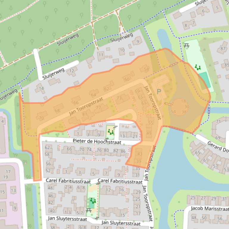 Kaart van postcodegebied 7731MR.