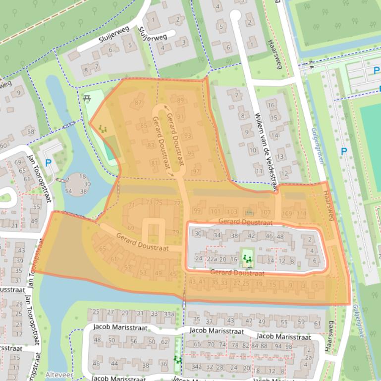 Kaart van postcodegebied 7731MV.