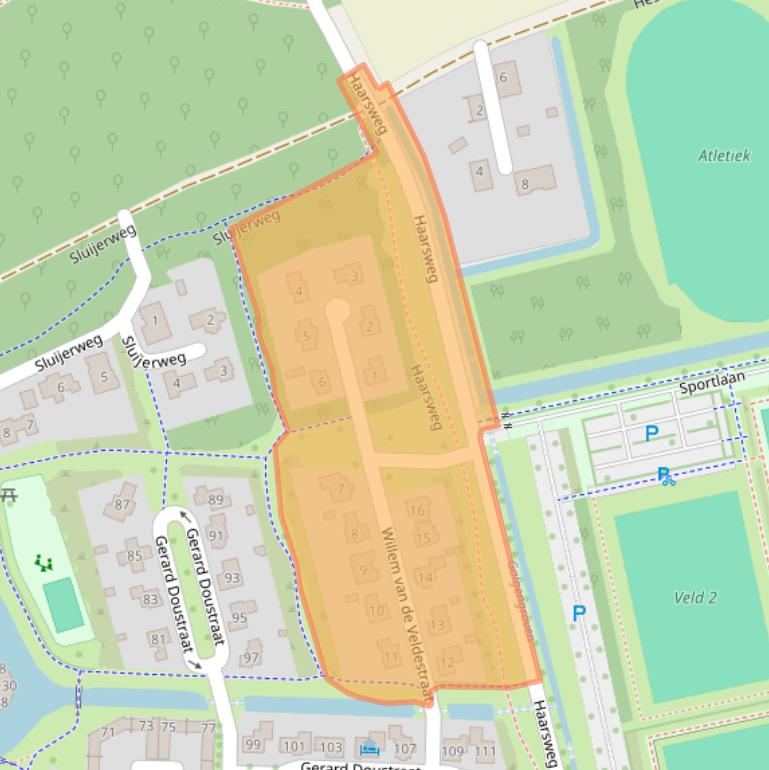 Kaart van postcodegebied 7731MZ.