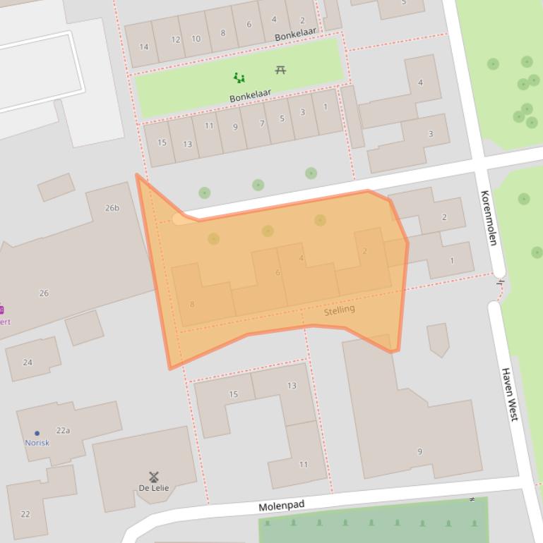 Kaart van postcodegebied 7731NA.