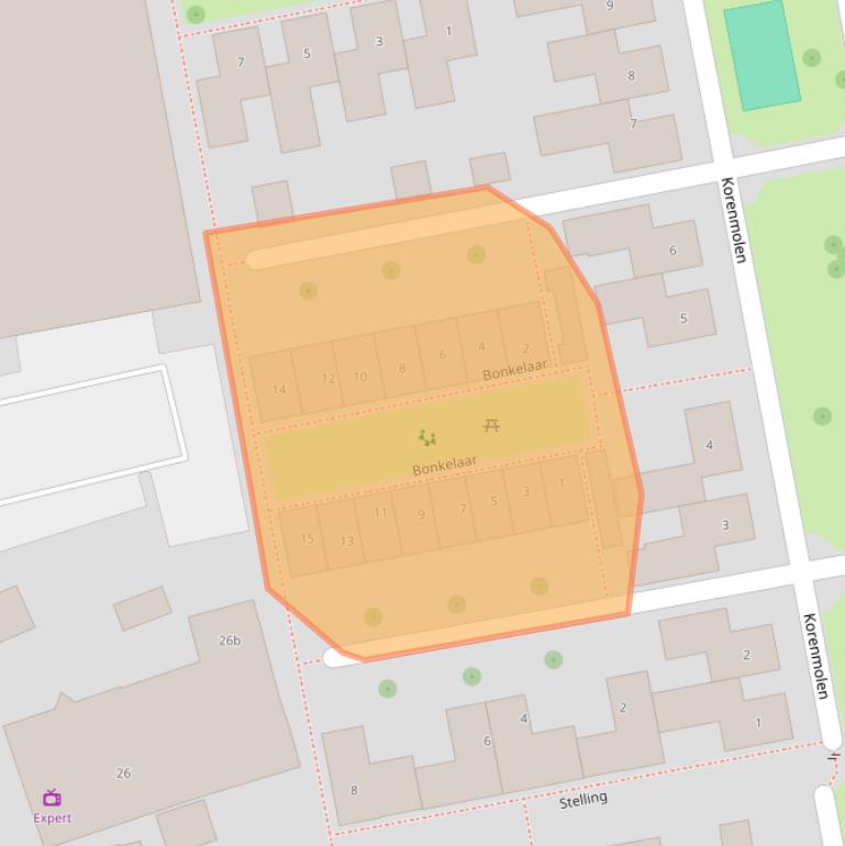Kaart van postcodegebied 7731NB.